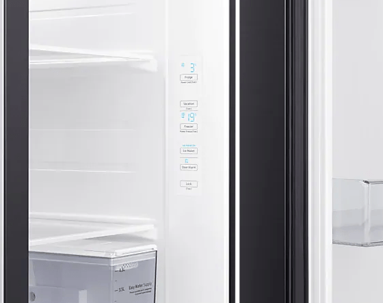 SAMSUNG RS64R5311B4 2 Door Non-plumbed Water and Ice Dispenser, 617 L, Gentle Black Refrigerator RS64R5311B4 - Image 7