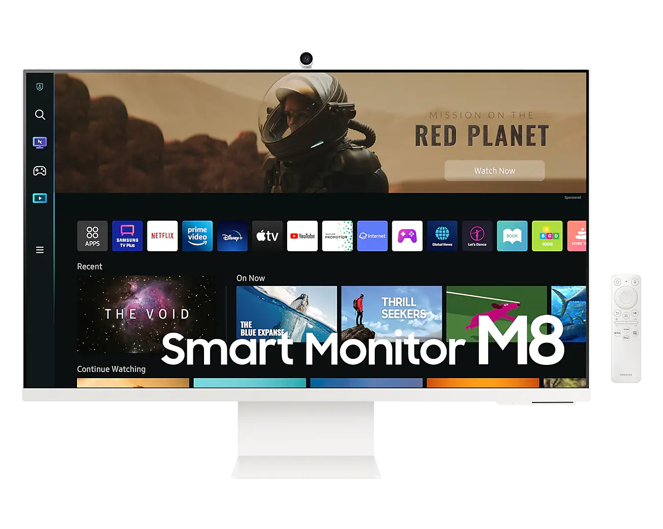 Samsung LS32BM801UAXXA 32" UHD Monitor with Smart TV Experience and Iconic Slim Design LS32BM801UAXXA