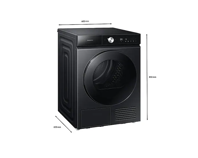 Samsung DV90BB9440GBFA 9kg BESPOKE R11499.00 Smart Heat Pump Dryer with AI Dry - Black DV90BB9440GBFA - Image 7