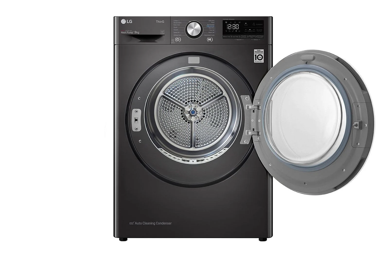 LG RC90V9JV2W 9kg Dual Inverter Heat Pump Dryer in Black Steel Finish RC90V9JV2W - Image 6