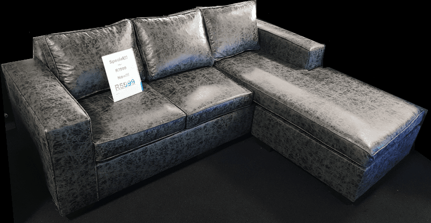 Belinda 2 Piece L shape couch with movable day bed - Image 3