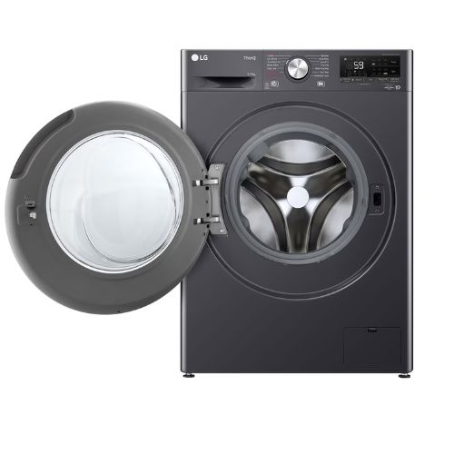 LG F2V5FRPY 9/5kg Front Loader Washer Dryer Combo with AI DD™ & Steam in Middle Black Finish - Image 2