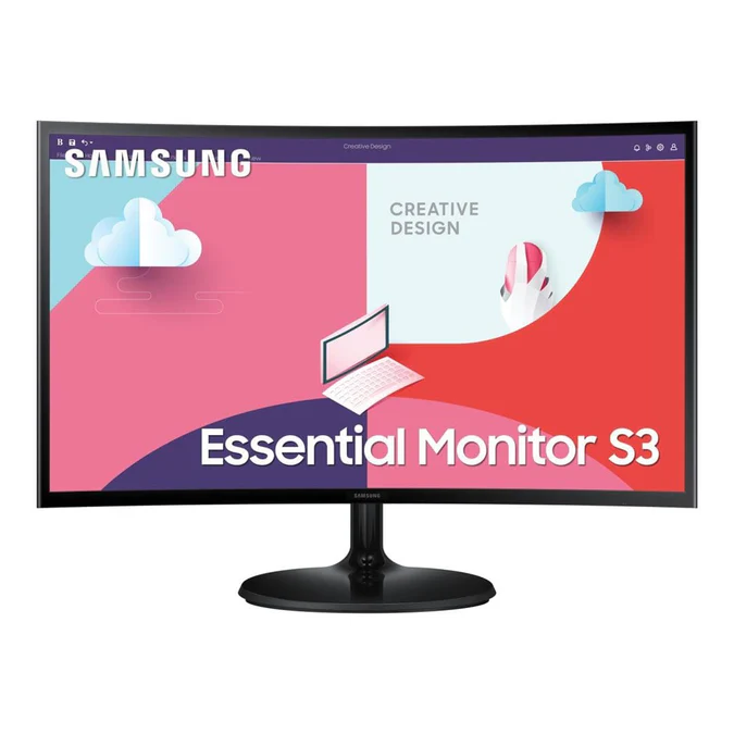 Samsung 24" Essential Curved Monitor S3 S36C  LS24C360EAMXUE