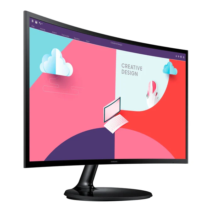 Samsung 24" Essential Curved Monitor S3 S36C LS24C360EAMXUE - Image 2