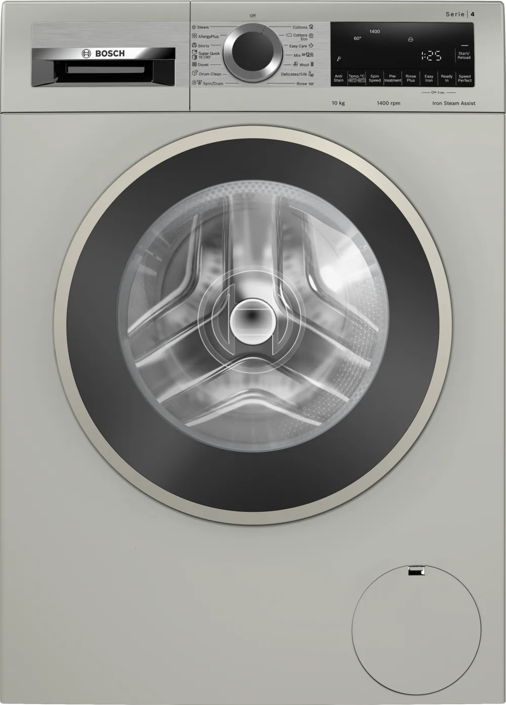 BOSCH Series 4 Frontloader Washing Machine 10 kg , Silver inox WGA2540XZA