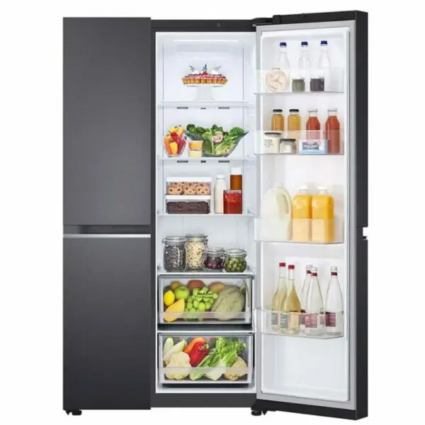 LG 647L Side-by-Side Fridge in Black Finish GC-B257SQYL - Image 3