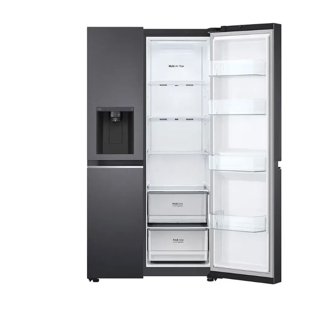 LG 674L Side by Side Fridge with Uvnano™ Ice & Water Dispenser in Black Finish GC-L257SQSL - Image 5