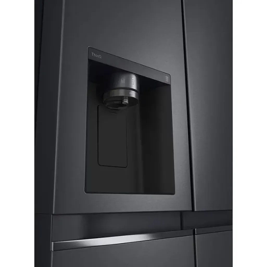 LG 674L Side by Side Fridge with Uvnano™ Ice & Water Dispenser in Black Finish GC-L257SQSL - Image 4