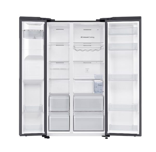 Samsung 617L Gentle Black Side by Side Fridge Freezer – RS64DG53R3B1FA - Image 4